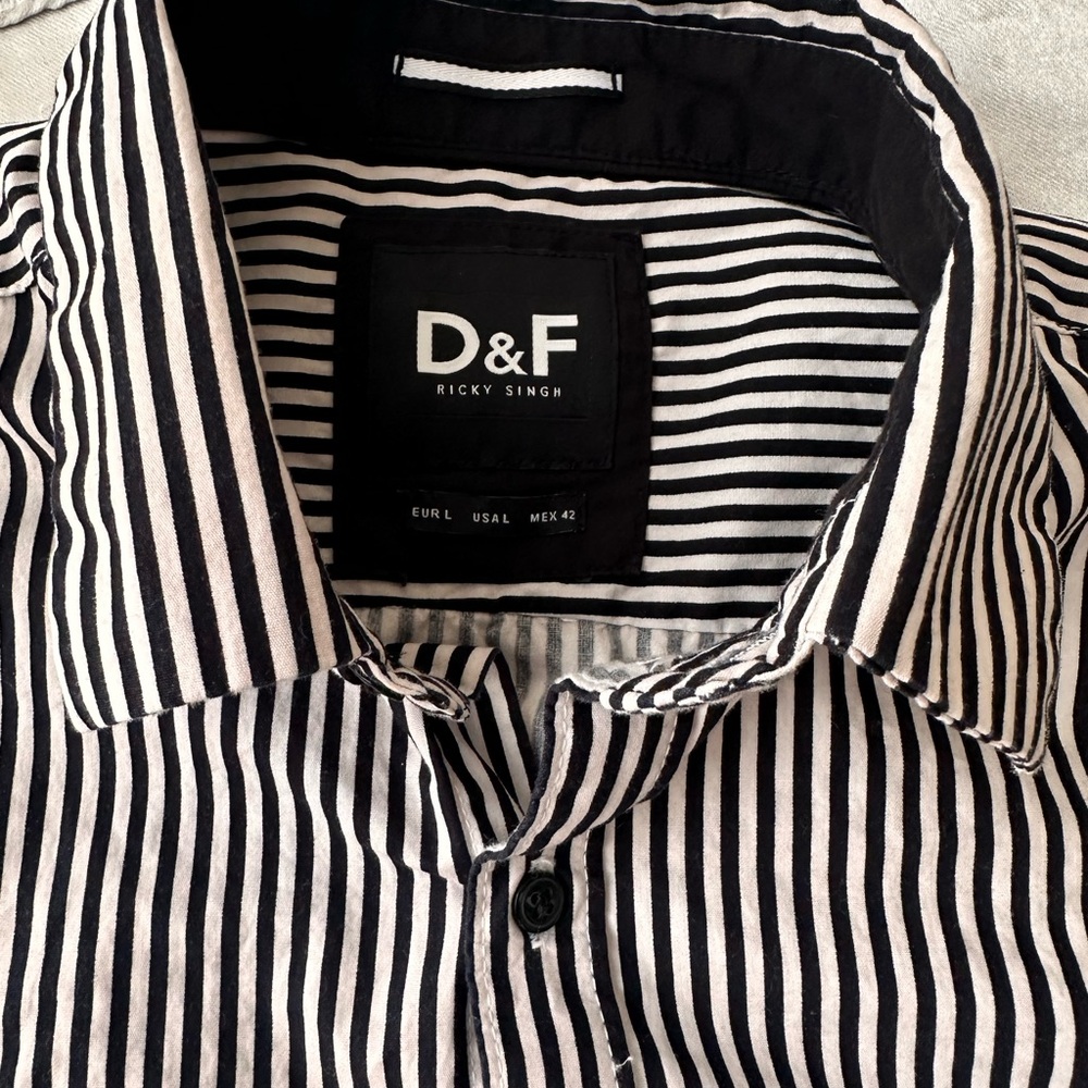 Men's Striped Button Down Shirt